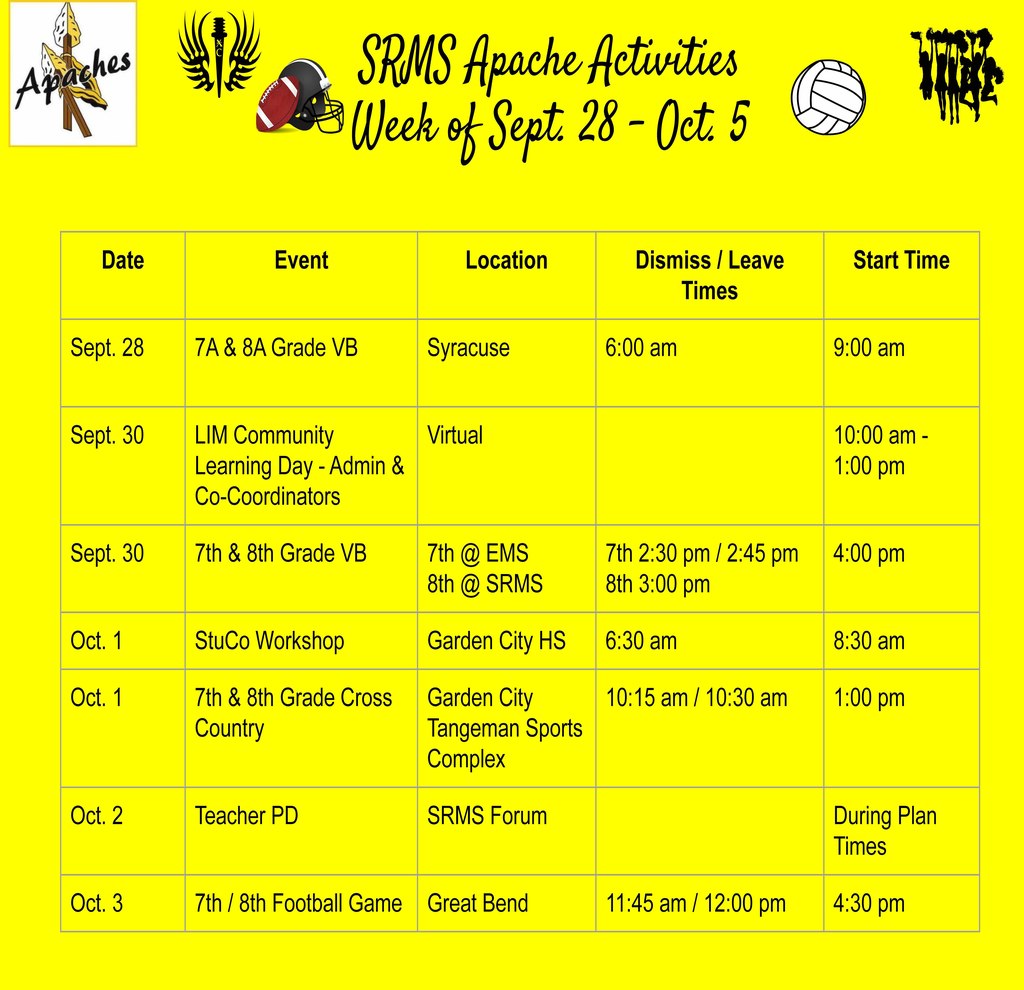 SRMS Wk of 9/30