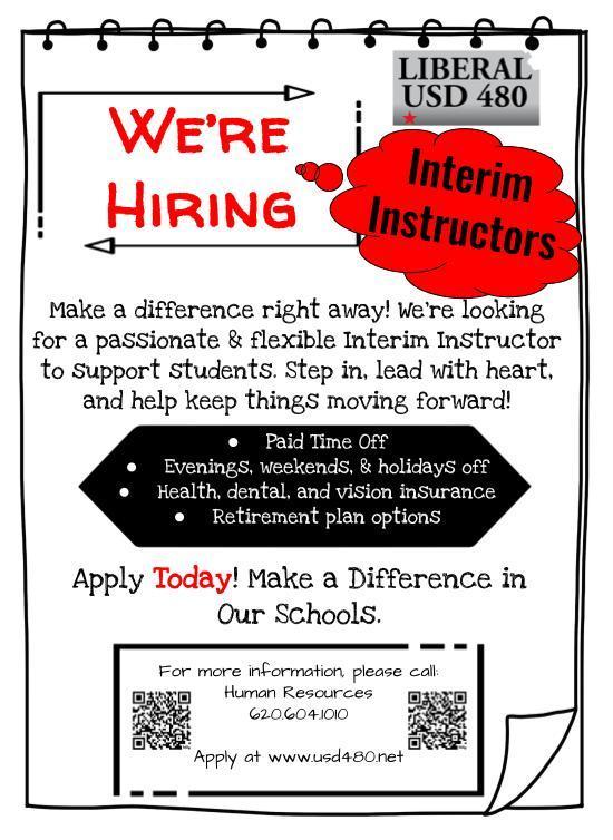 Hiring Interim Instructors