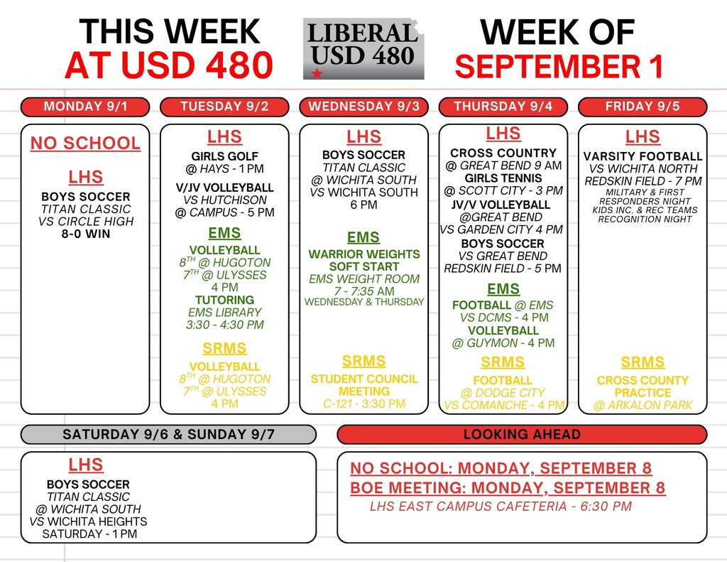 USD 480 Week of Sept 1