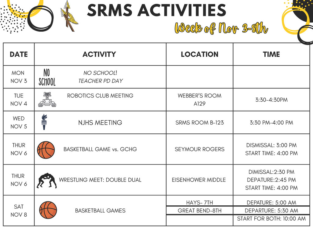 SRMS Week of Nov 3