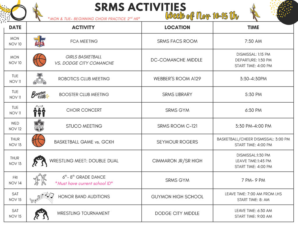 SRMS Week of Nov 10