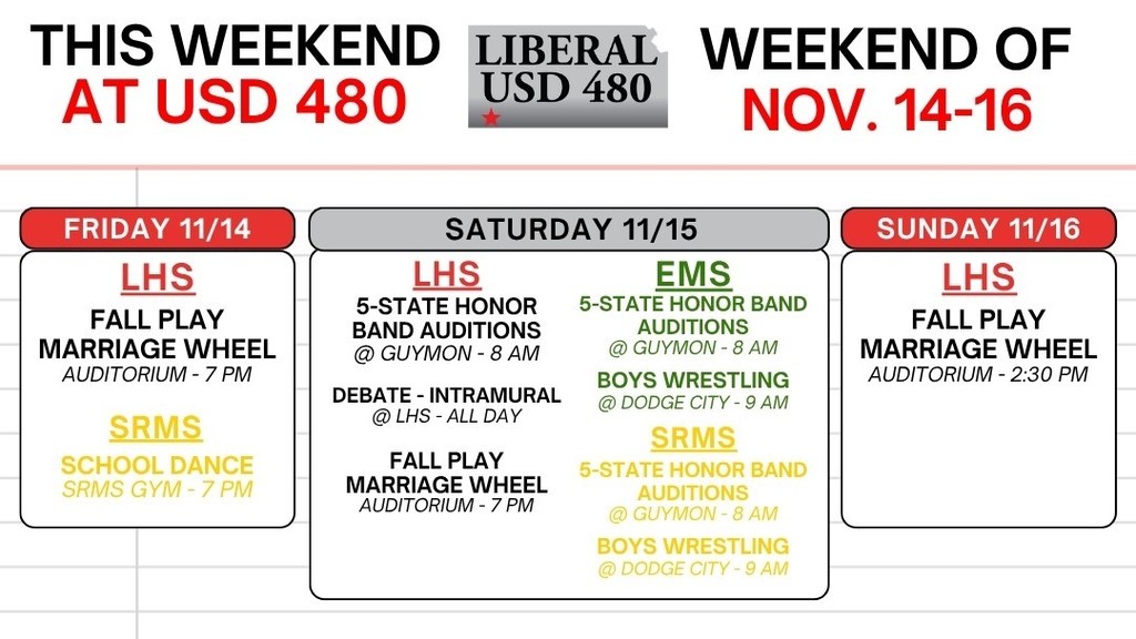 This Weekend at USD 480 - Nov. 14-16