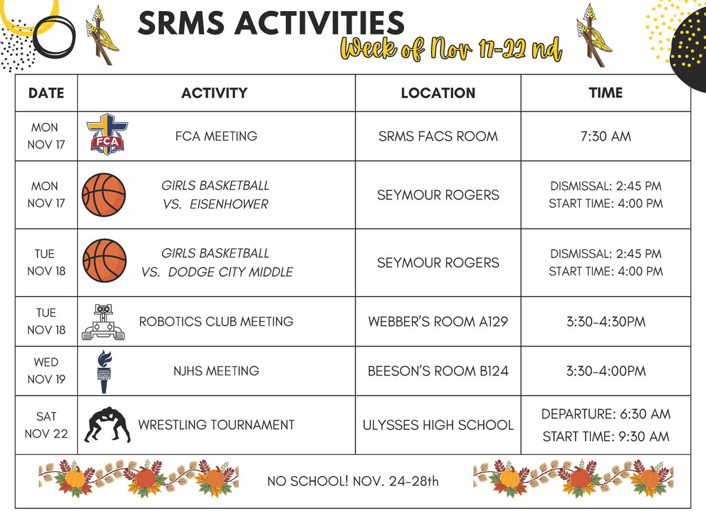 SRMS Week of Nov 17