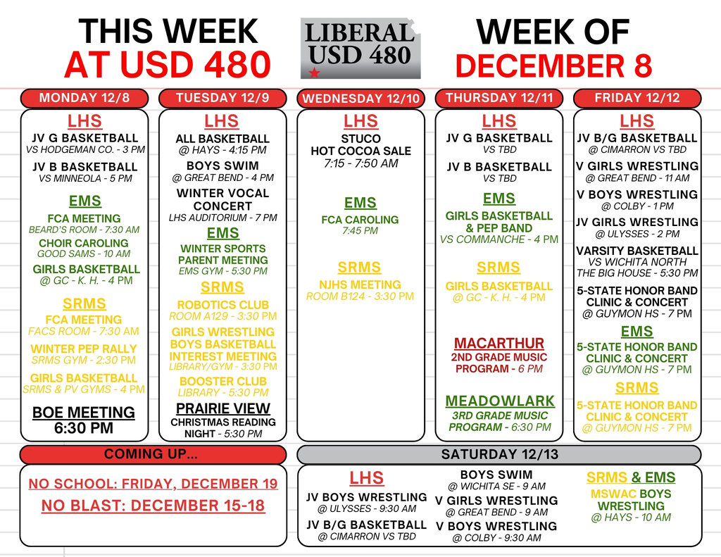 USD 480 Week of Dec 8