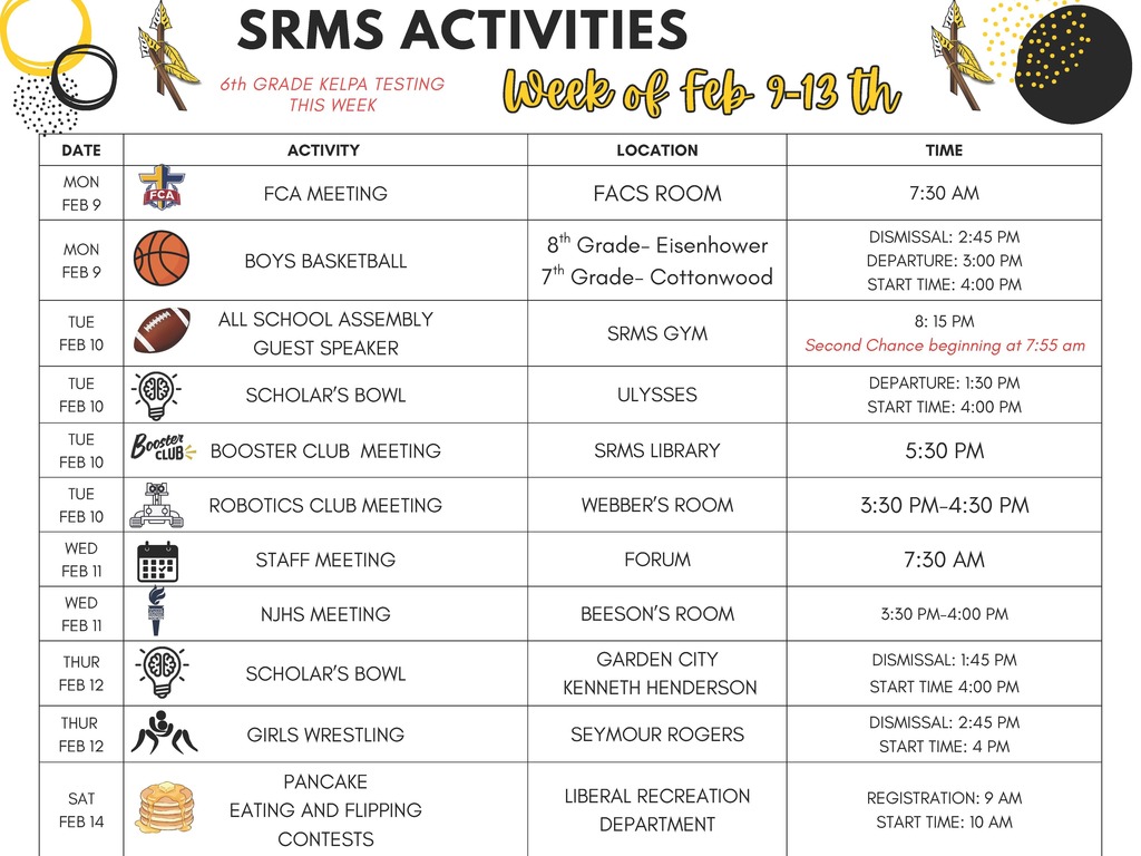 SRMS Week of Feb 9