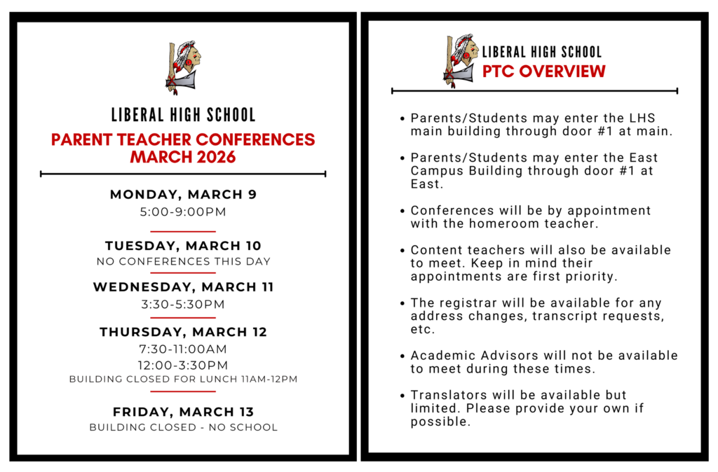 LHS Spring PTCs 2026 - English