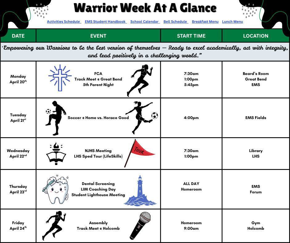 EMS Week of April 20