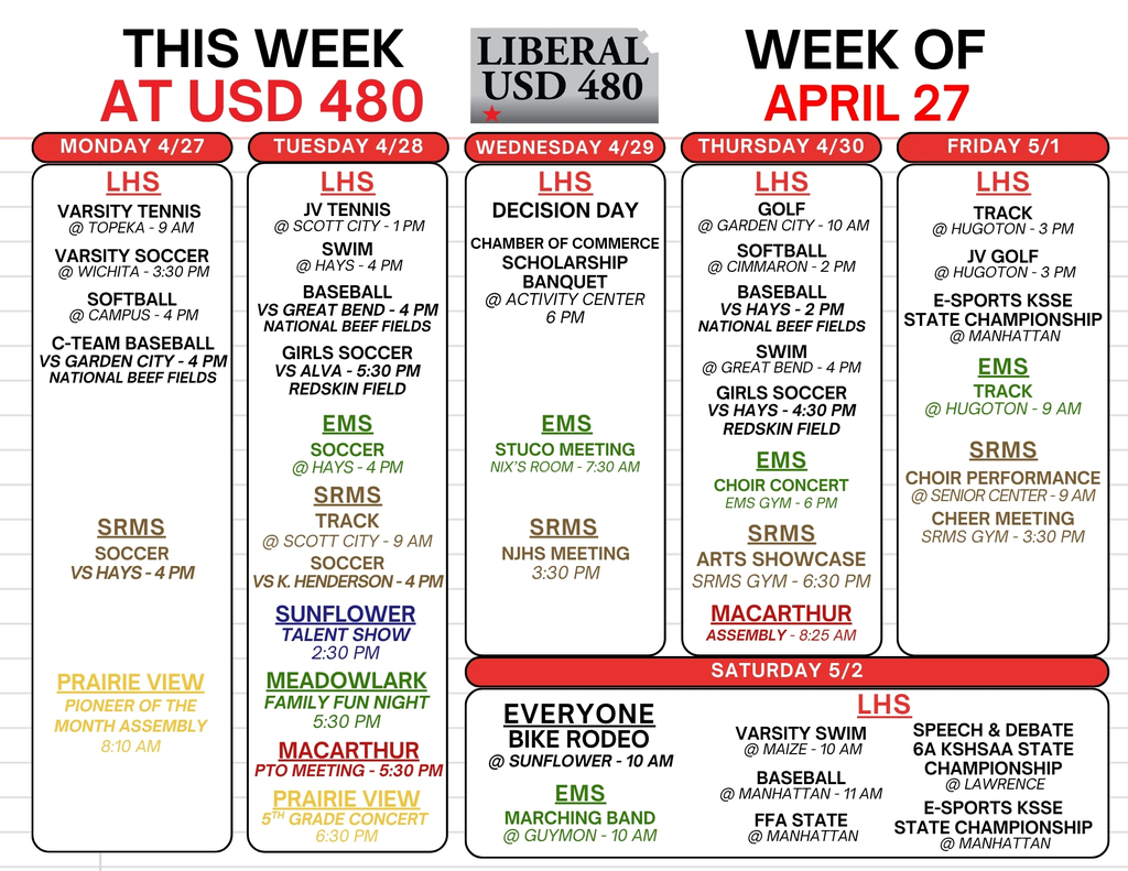 USD 480 Week of April 27