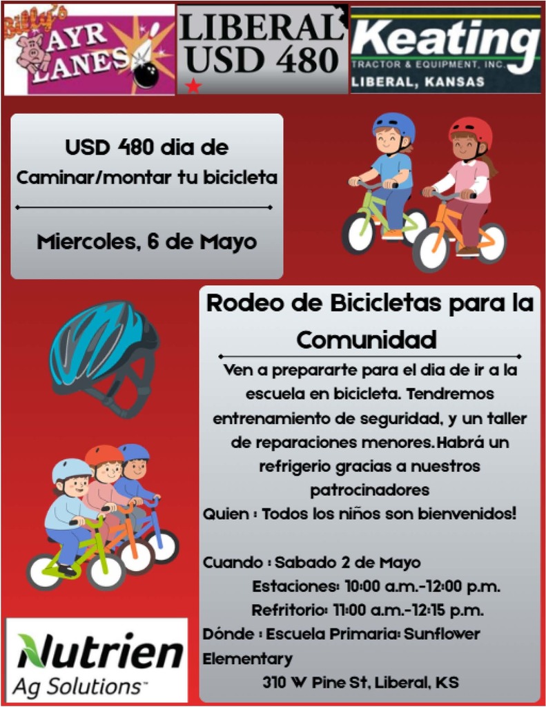 Bike to School Day 2026 - Spanish