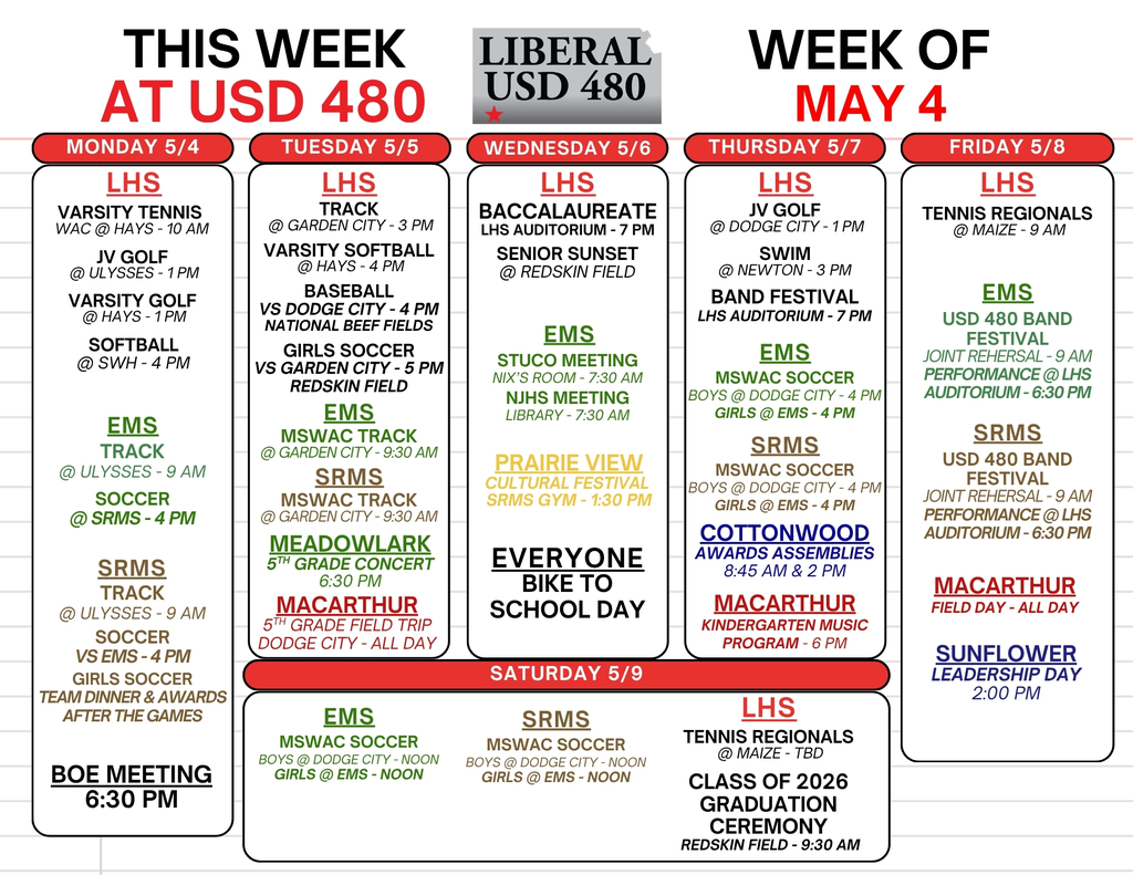 USD 480 Week of May 4