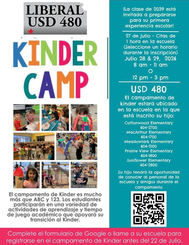 Kinder Camp 2026 - Spanish