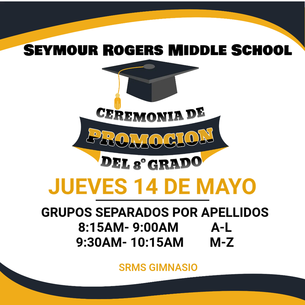 SRMS 8th Grade Graduation 2026 - Spanish