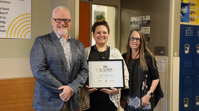 SRMS Teacher of the Year - Vail Garrett