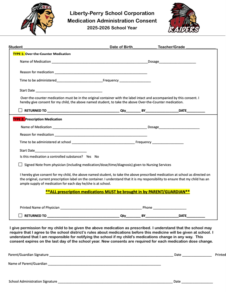 medication permission