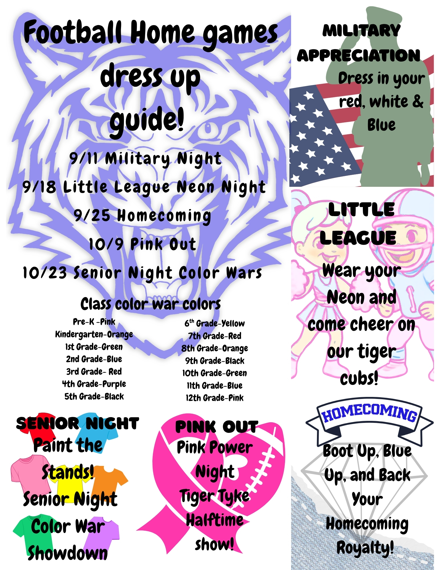 homecoming dress up games Loud, Proud, and Tiger Proud INSTAGRAM