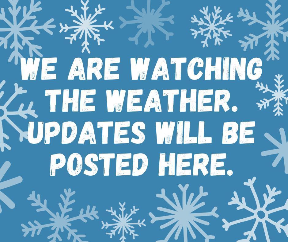 Blue Snowflake Winter Facebook Post