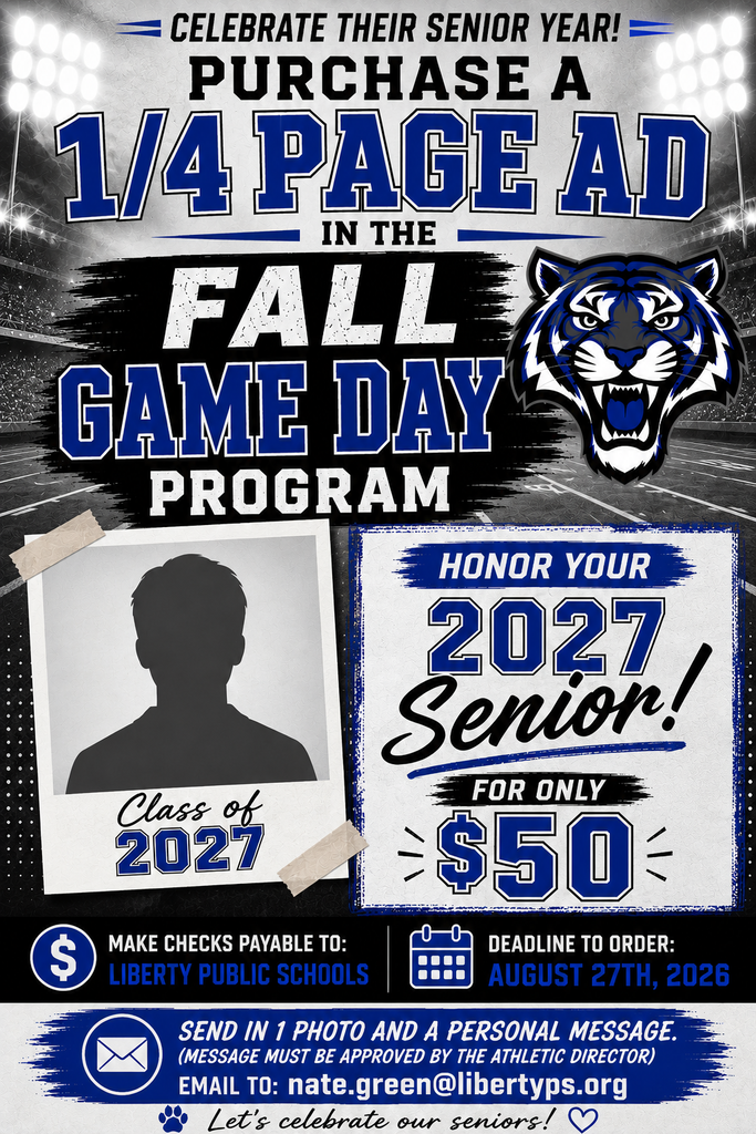 Recognize your senior with an add in the Fall Program.