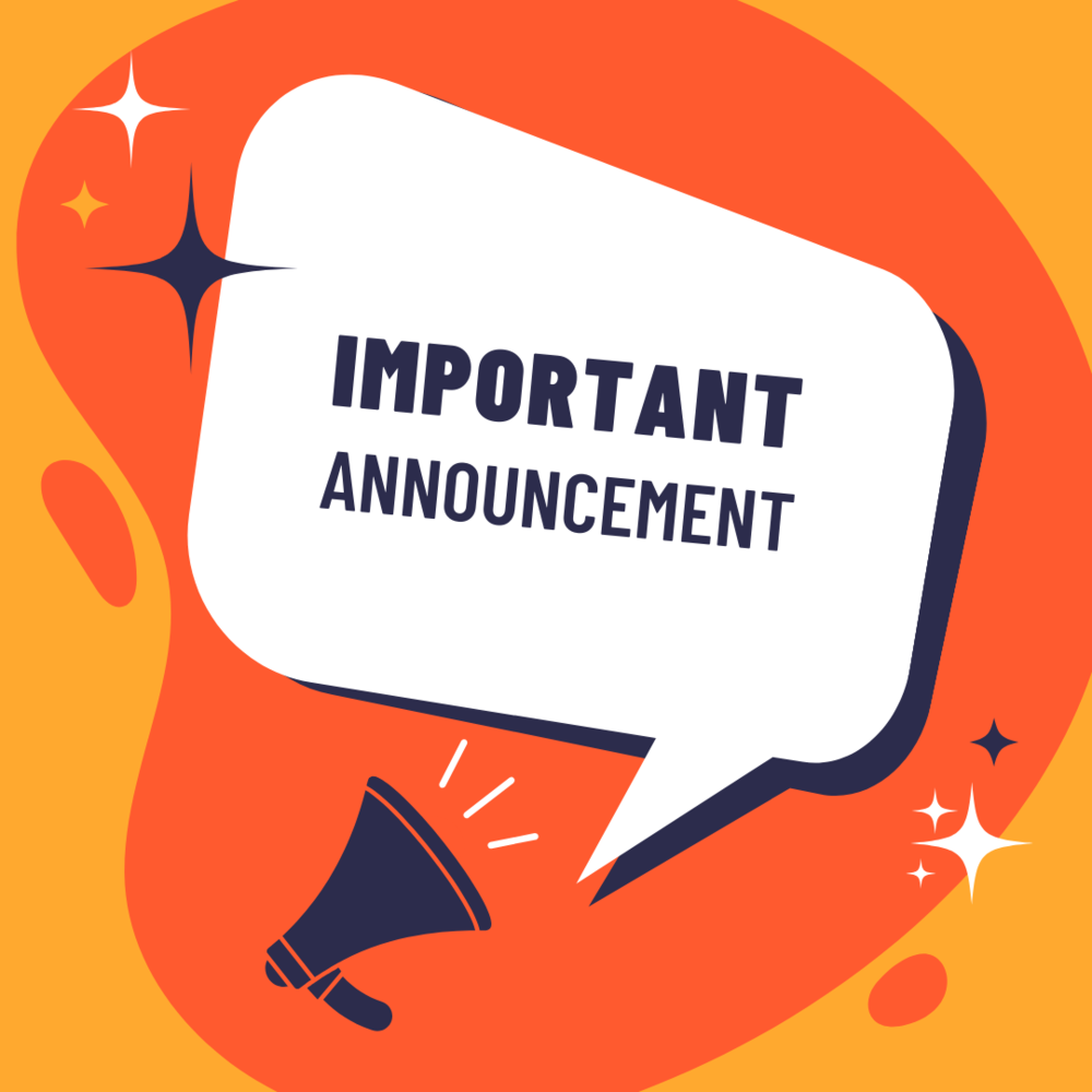 important announcement image