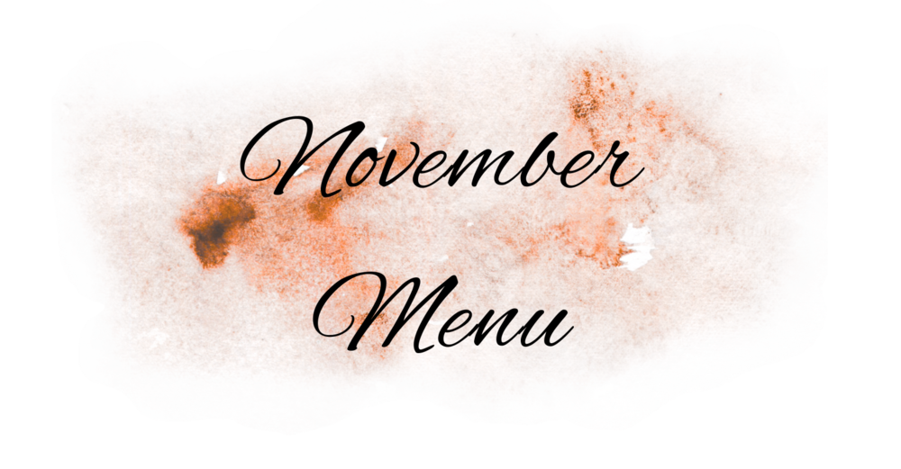 2025 November Lunch Menu