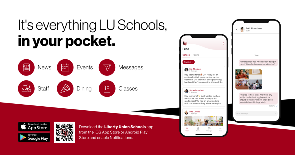 Advertisement for the New LU Schools App