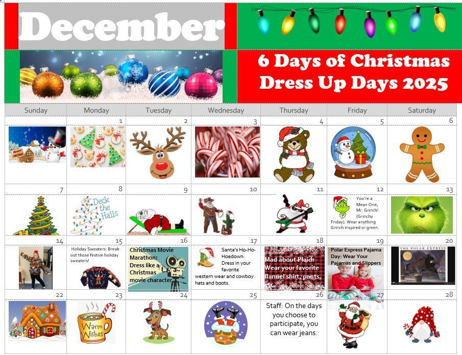 LPS 6 days of Christmas dress up days