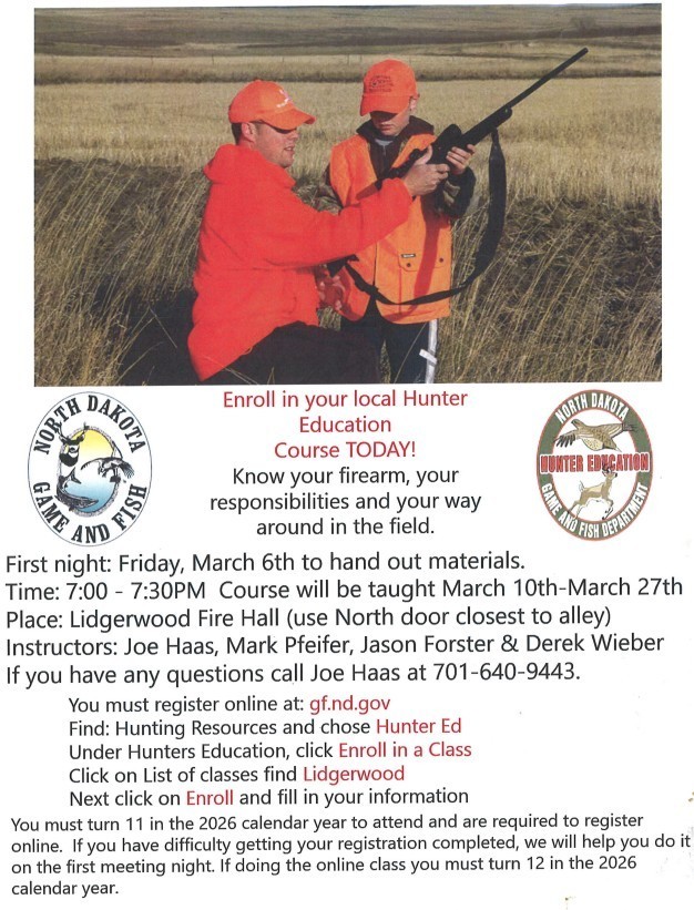 Hunter Safety Classes Coming Up
