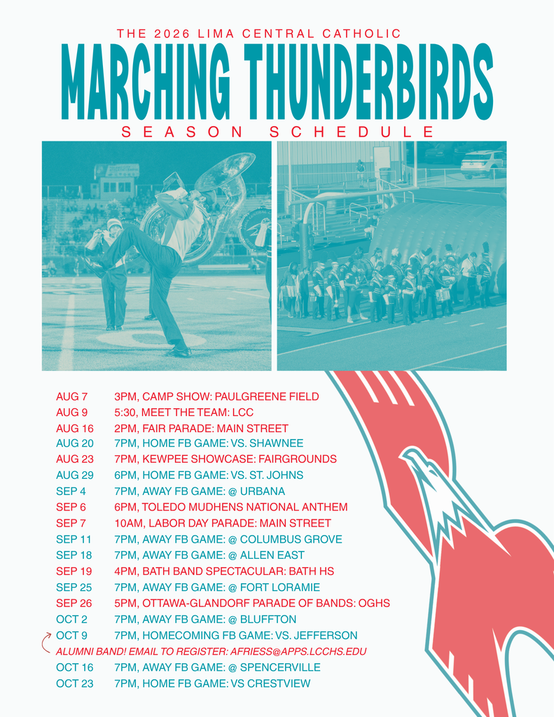 Marching Thunderbirds Season Scheduel