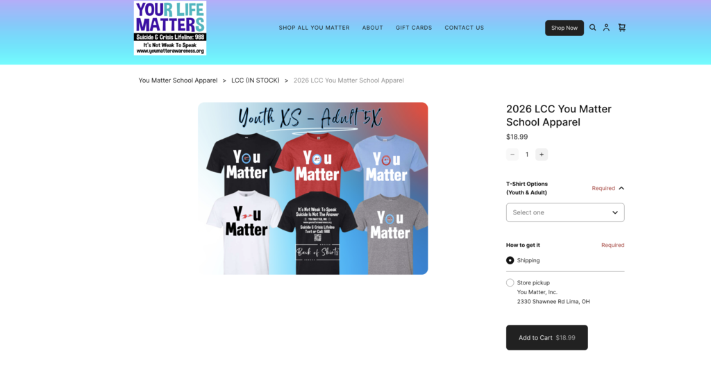 You Matter T-Shirts