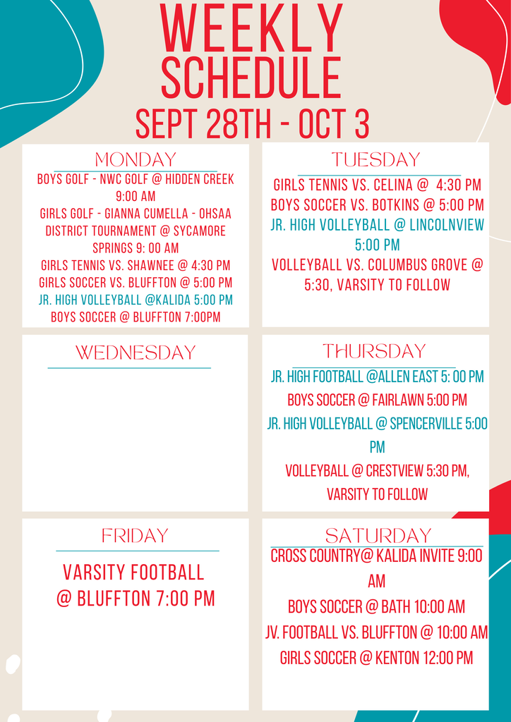 Weekly Schedule