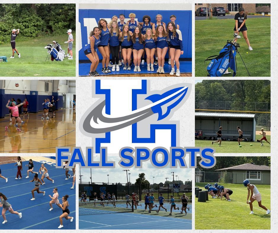 Fall athletes day one practice.