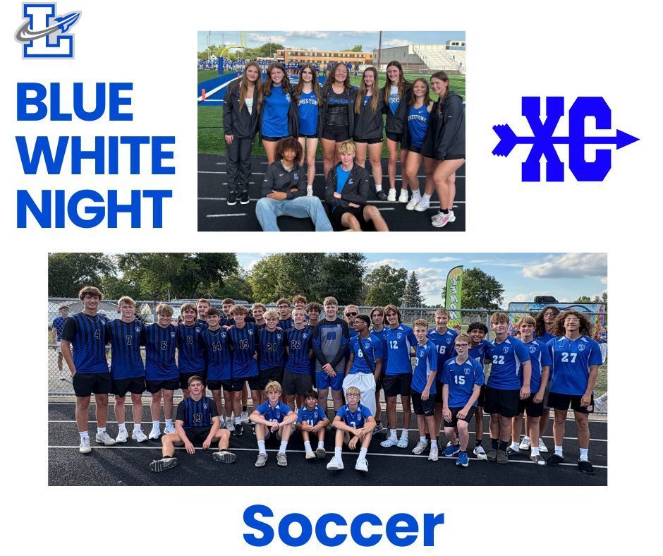 Cross Country and Boys Soccer at Fall Recognition night