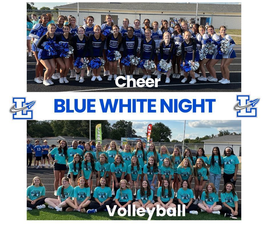 Cheer and Volleyball at Fall Recognition Night