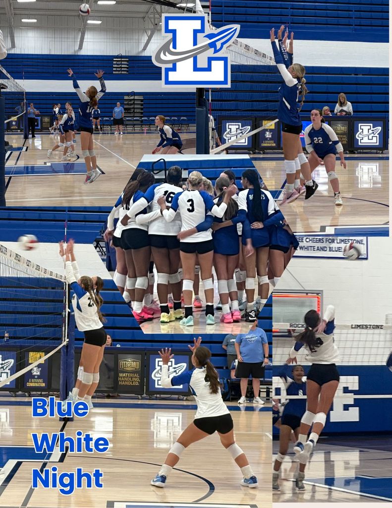 Volleyball blue white night 2025.