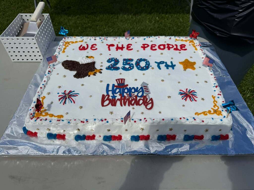 patriotic sheet cake