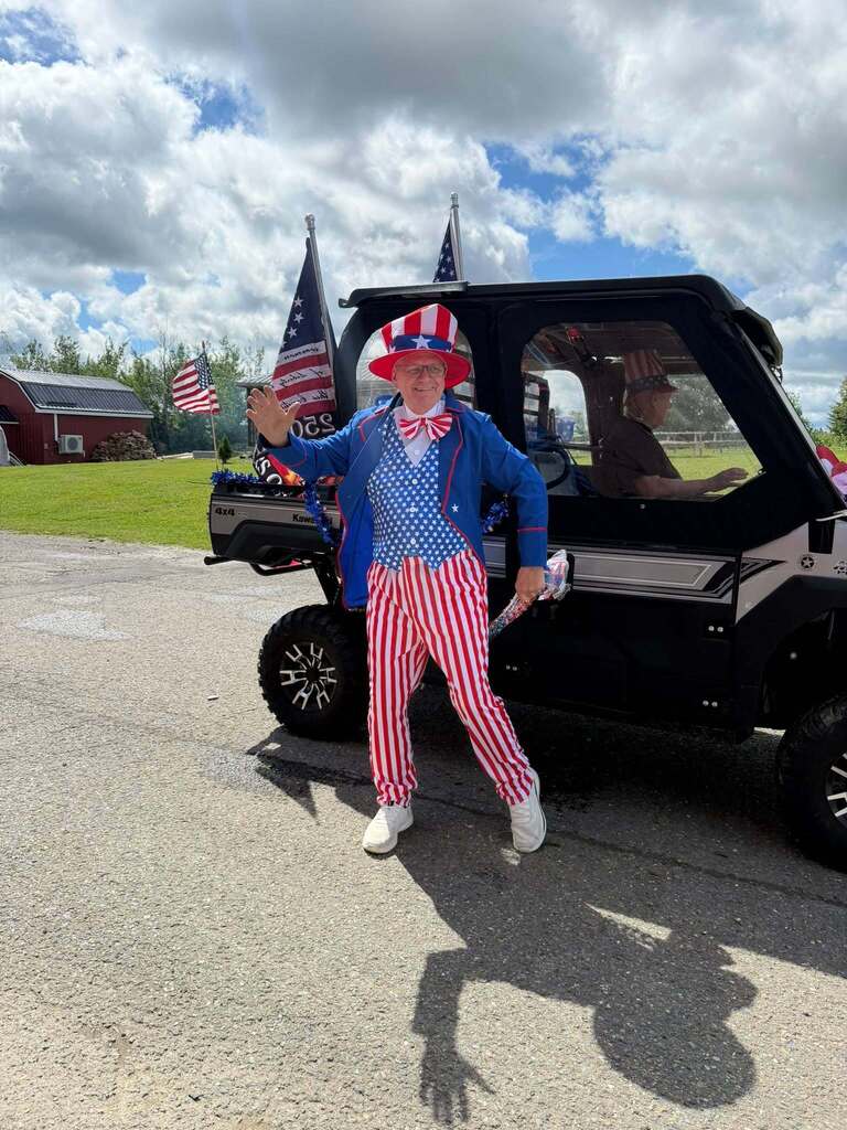Man in patriotic costume