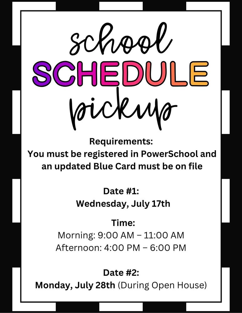 25/26 Schedule Pickup