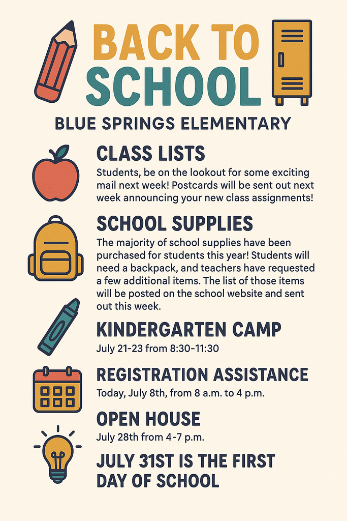 Back to School Information