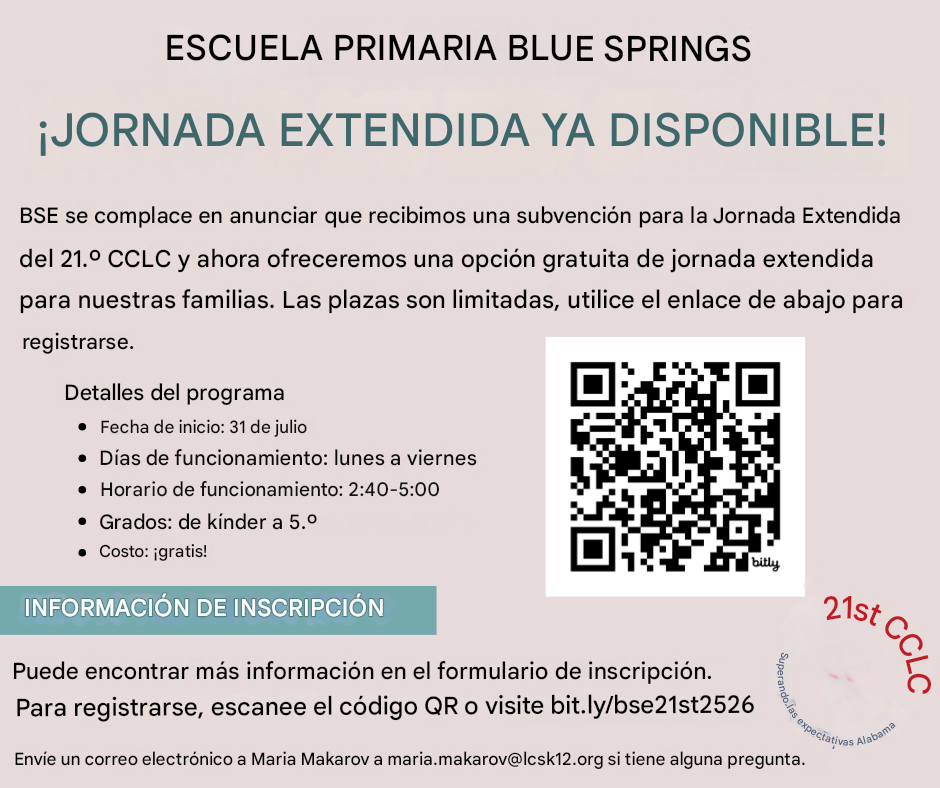 Extended Day Registration Now Open