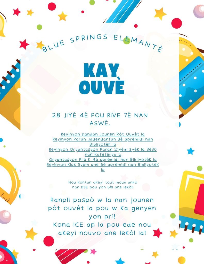 Open House Haitian Creole