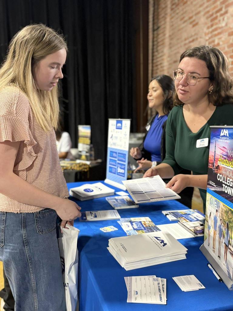 Elkmont High student explores college opportunities at the career fair