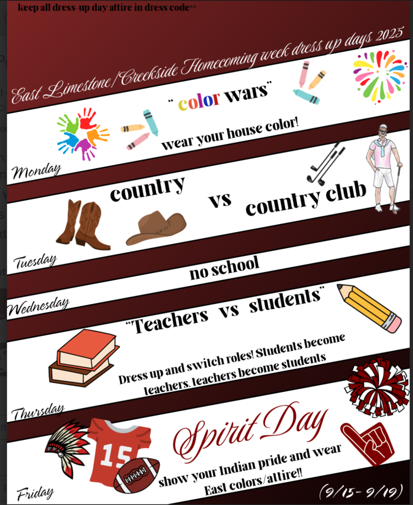 Homecoming Dress up Days 