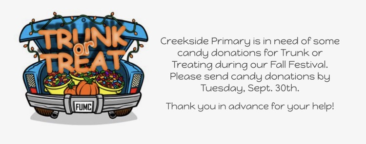 Candy Donations needed please 