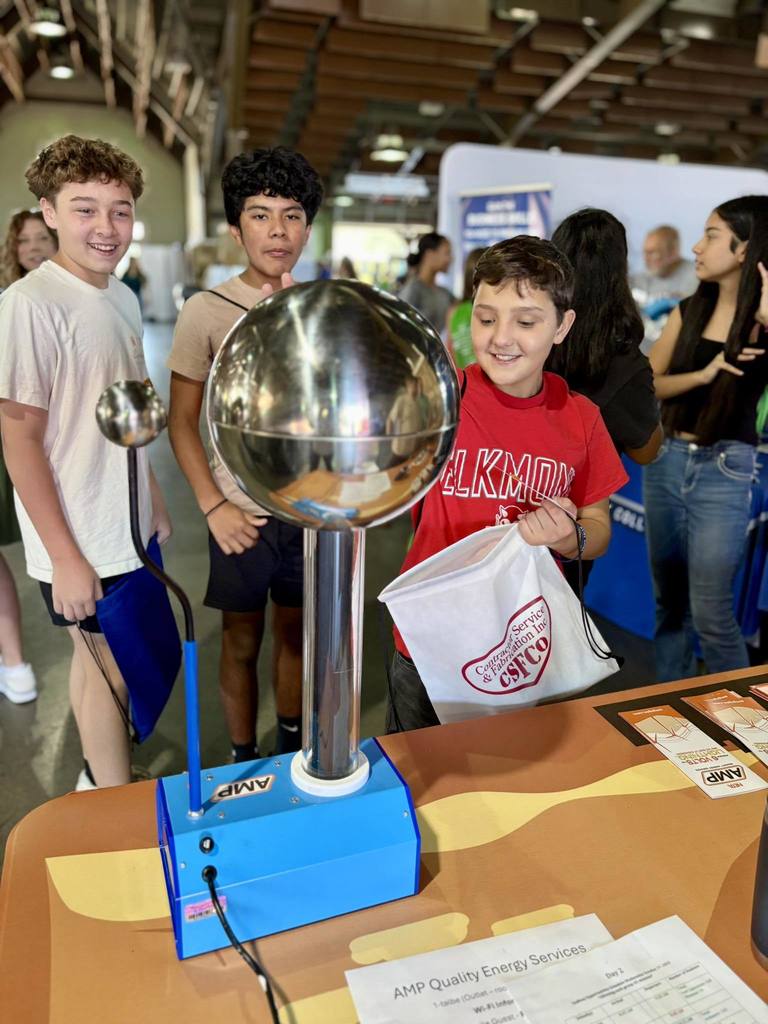 LCS students explore career opportunities during a job fair.