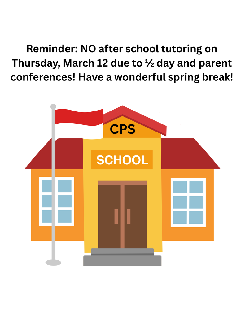 No after school tutoring March 12th