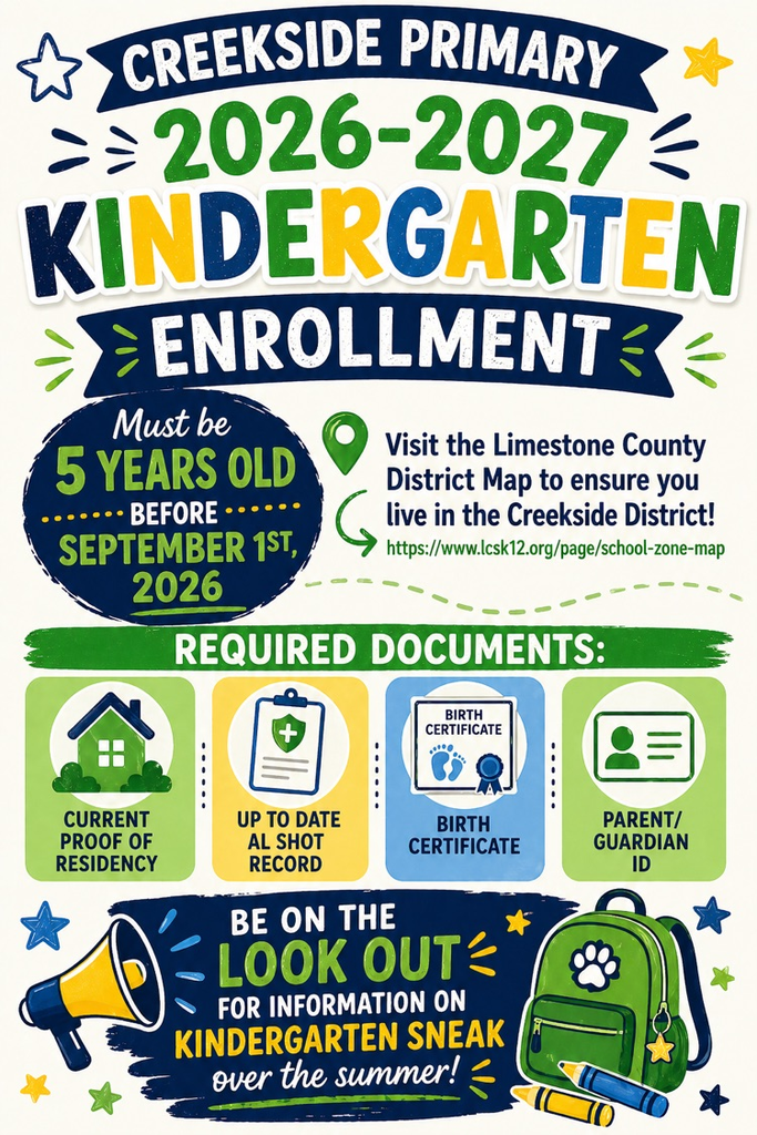 Kindergarten registration opens May 1st