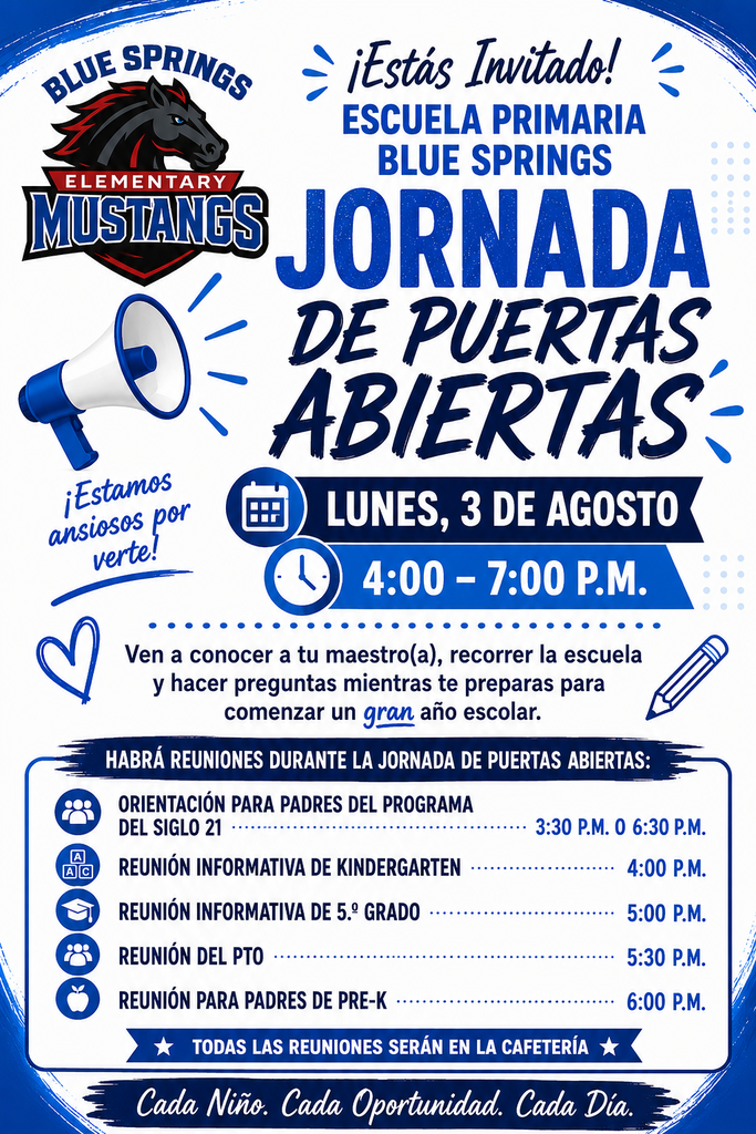 Open House flyer 