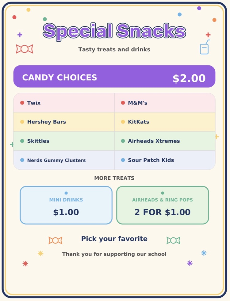 Special Snack Prices