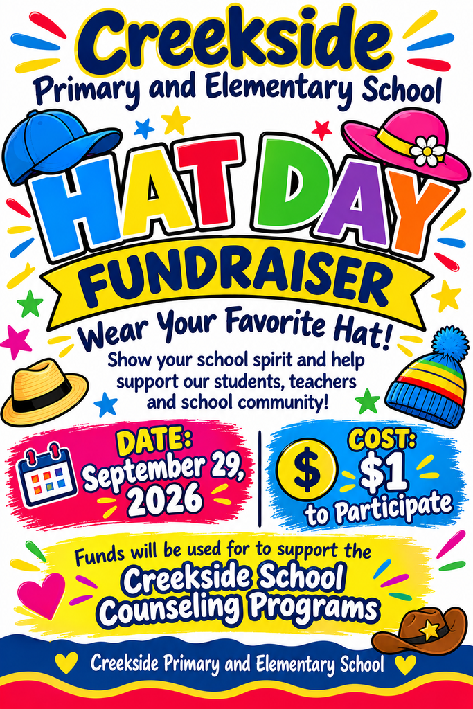 Hat Day fundraiser tomorrow. 9/29/26 