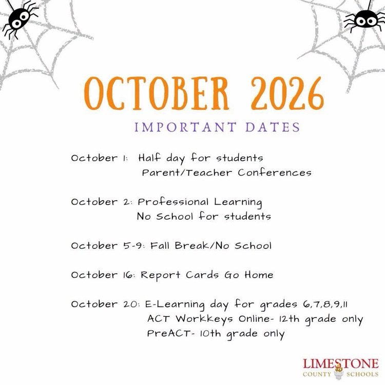 October Important Dates