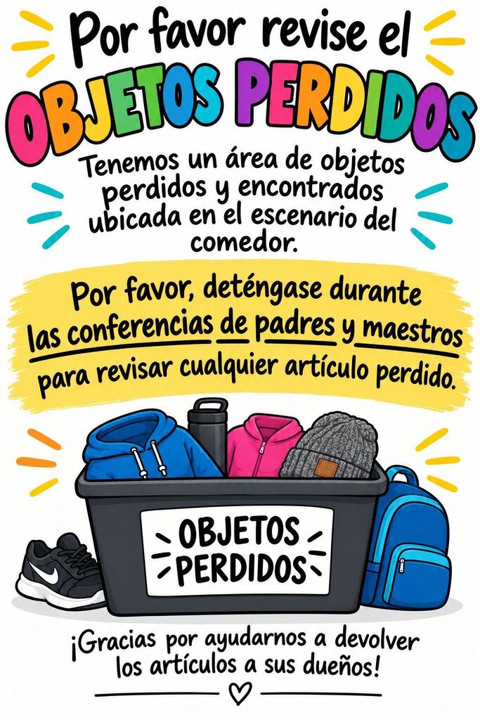 lost and found flyer spanish